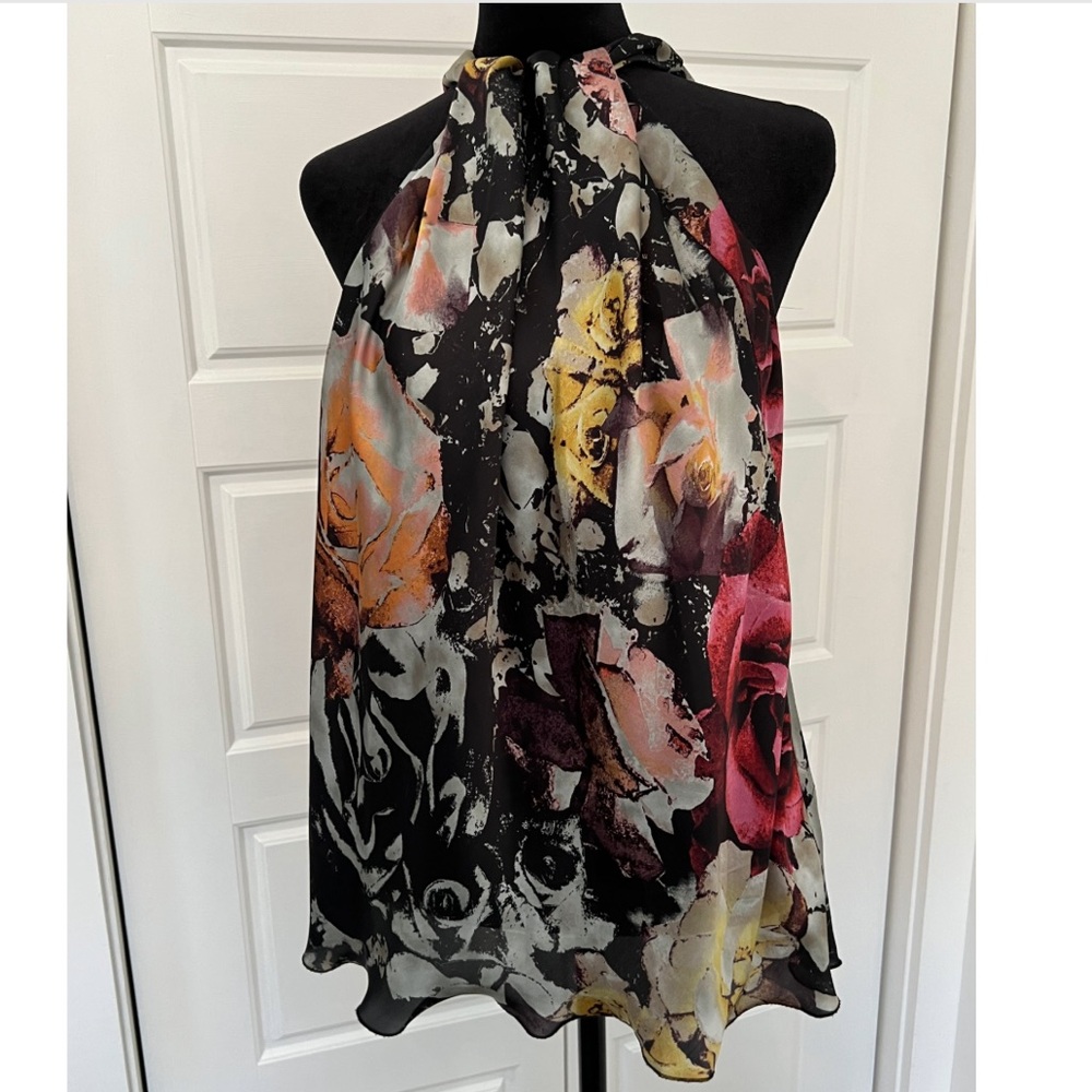 Spense Multicolor Floral Sleeveless Blouse